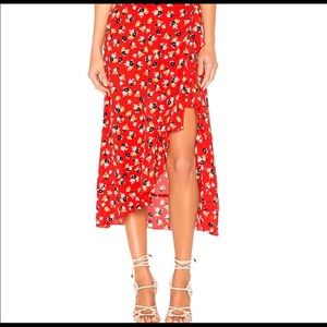 NWT Faithfull the Brand Celeste Wrap Skirt